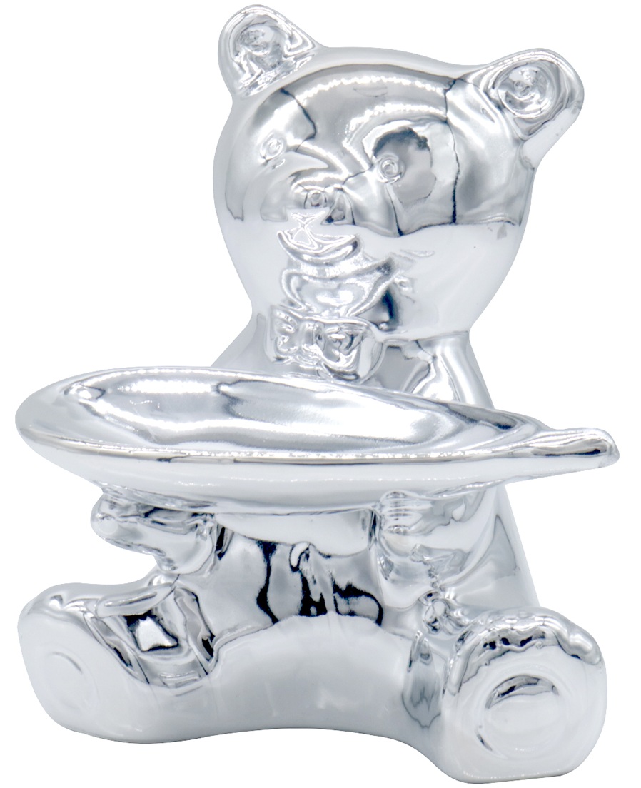 T-D3.2 DC1053-003S Ceramic Bear with Plate 11.5cm