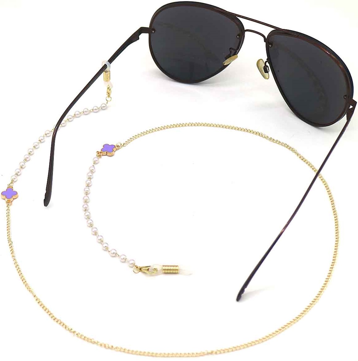 A-A8.2 GL004-054-2 Sunglass Chain Purple