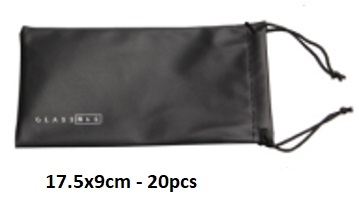 Q-K4.2 Sunglass Pouch 17.5x9cm - Black - 20pcs