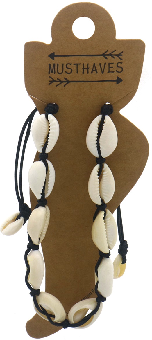 I-B15.1  ANK938-003-2 Anklet Shells Black
