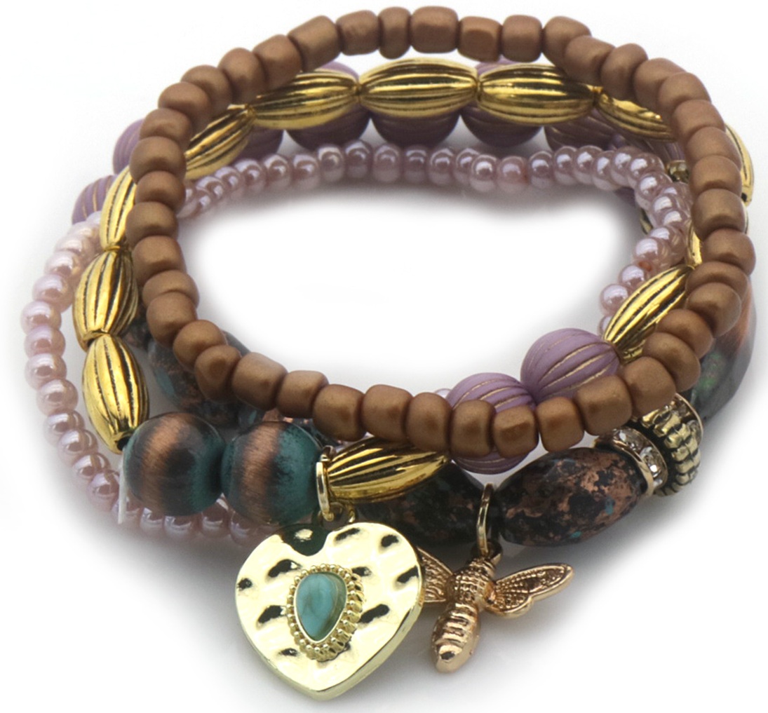 C-D9.3  B2529-009 Bracelet Set Glassbeads