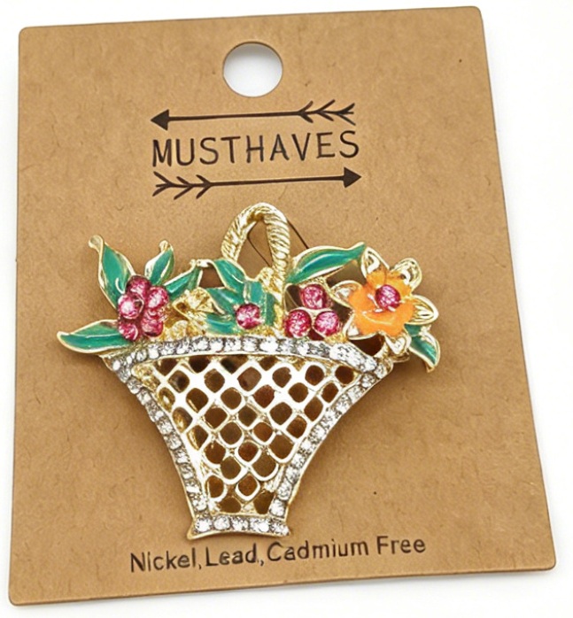 A-E8.2   P1035-035 Brooch Basket 4cm