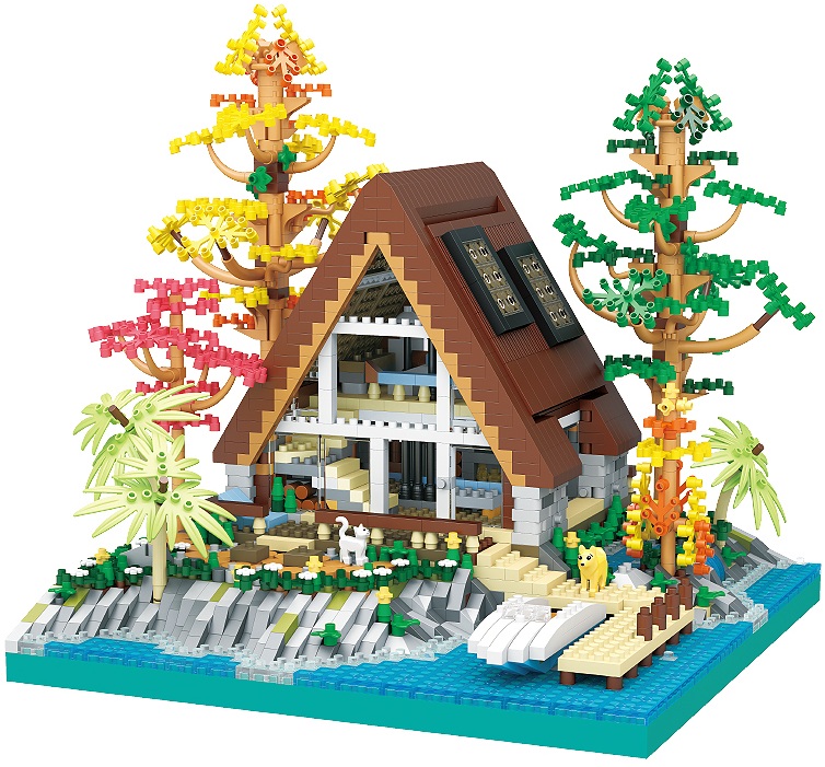T-E3.2 617 Mini Building Blocks Lakeside Cabin 2688 pcs | 69558