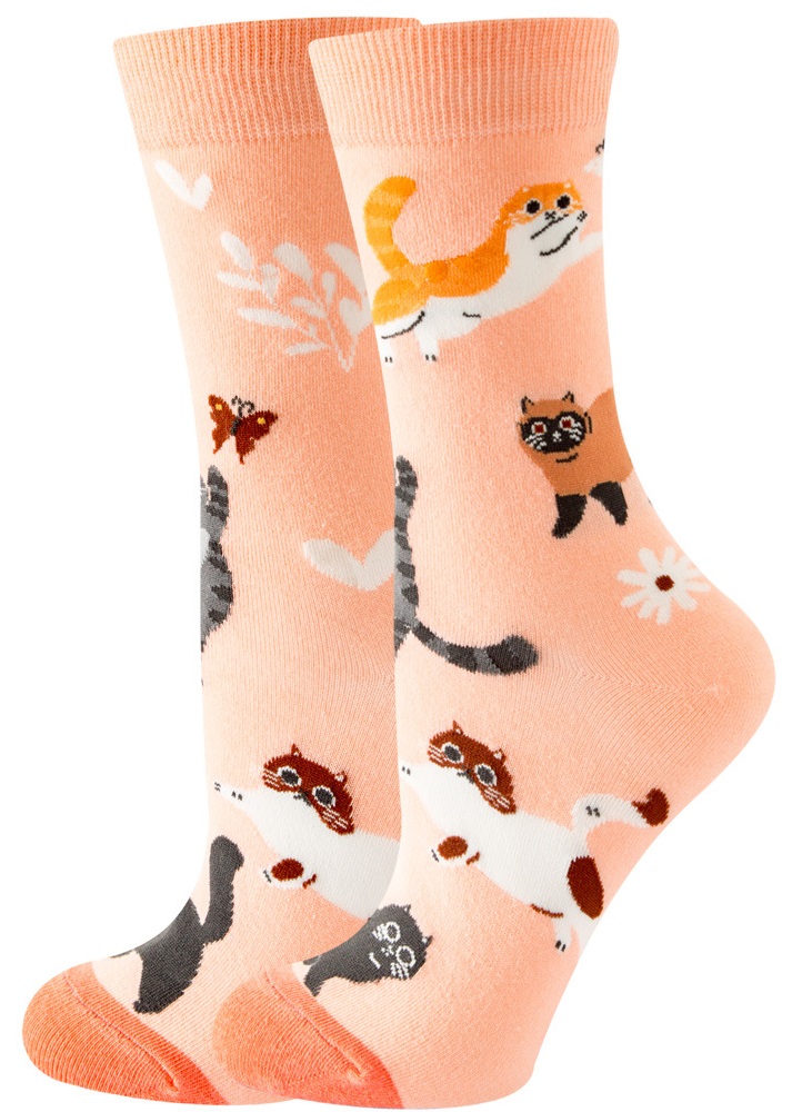 S-I6.4 SOCK2316-087  Pair of Socks Size 36-43 Cats