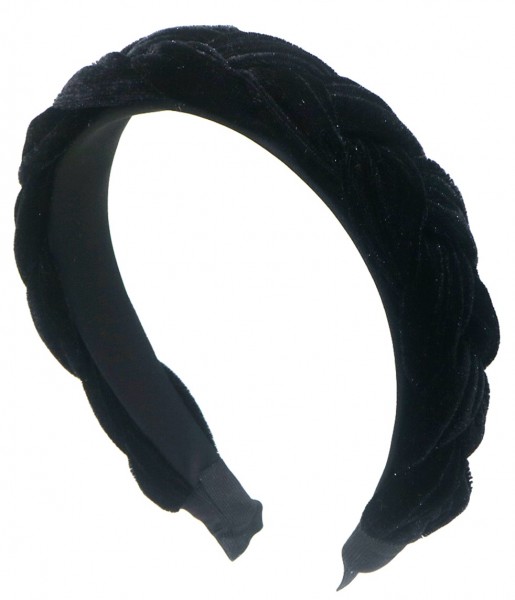 R-E8.1 H063-002 Braided Headband 3cm Black