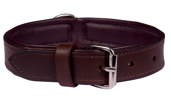 H-A9.3 MTDC-006 Leather Dog Collar Brown XS 44x2cm