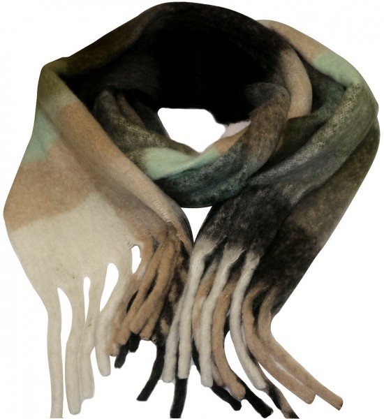 Y-A4.3 SCARF705-001 No. 5 Scarf Checkered Multi 190x43cm