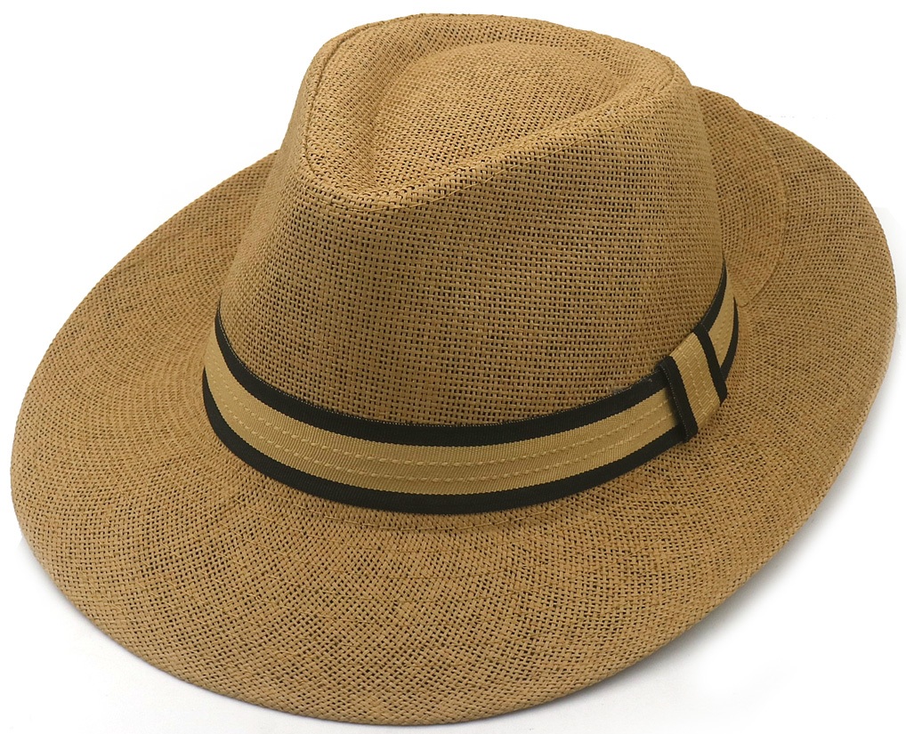 Y-B4.4 HAT1101-006-1 Summer Hat Brown