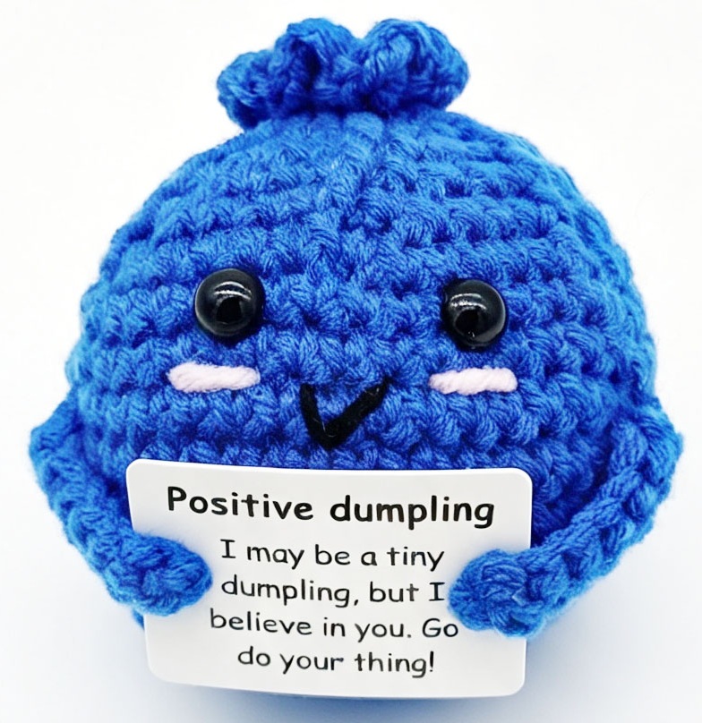 T-L6.2 T2405-660 Knitted Positive Dumpling 7cm - Blue