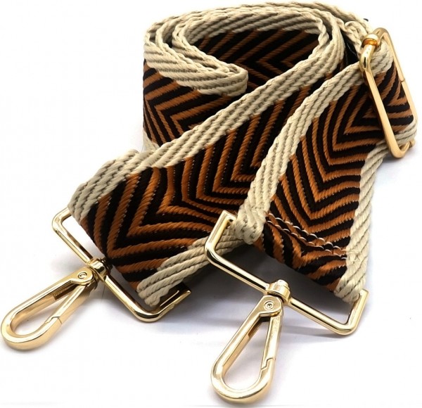 H-A2.1 BS003-001 Bag Strap 5cm Brown