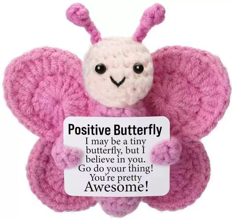 T-K2.2 T2405-588 Positive Knitted Butterfly 8cm