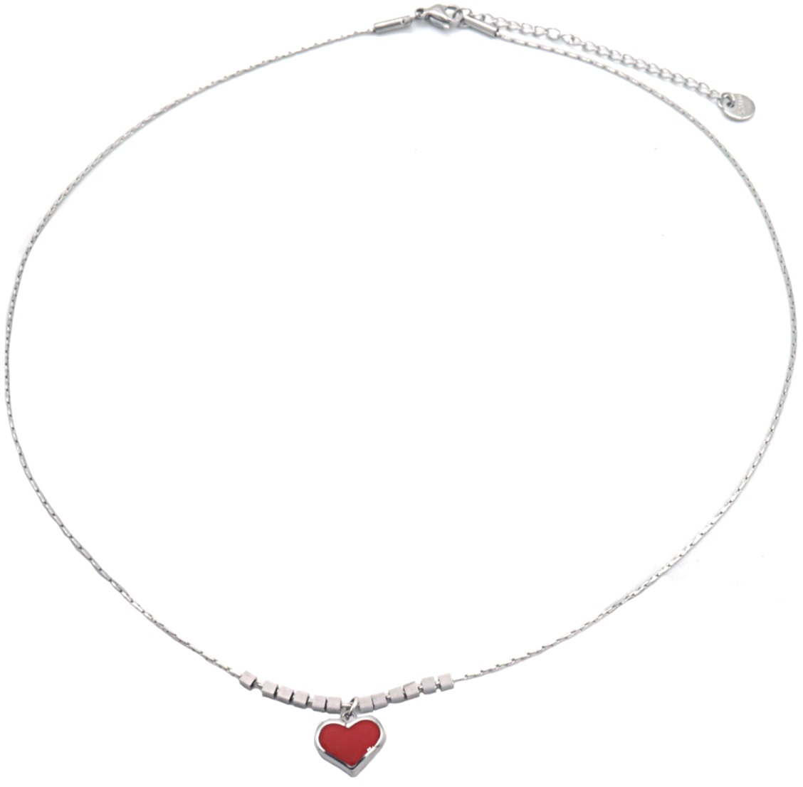 E-F5.5 N835-023S S. Steel Necklace Heart