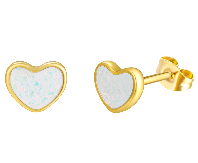 D-D18.4  ES65-085G S. Steel Studs Heart 12mm