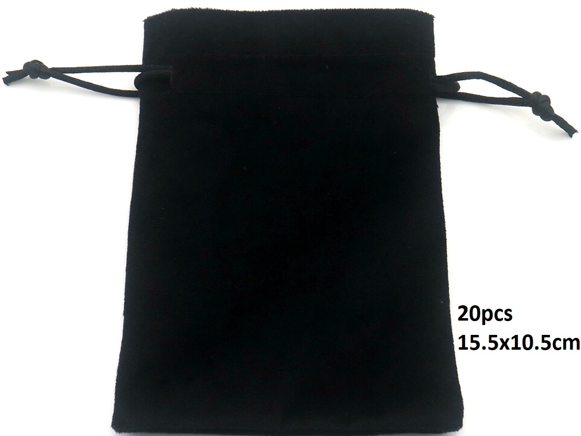 T-A6.1 PK2437-001-1 Velvet Gift Bag 15.5x10.5cm - 20pcs