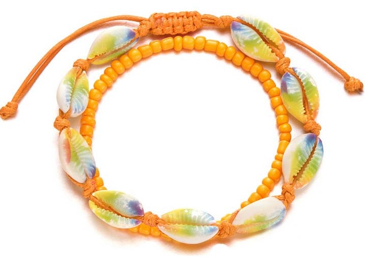 F-C11.1 ANK2540-001-3 Anklet Set Shells F-C11.1 ANK2540-001-3 Anklet Set Shells