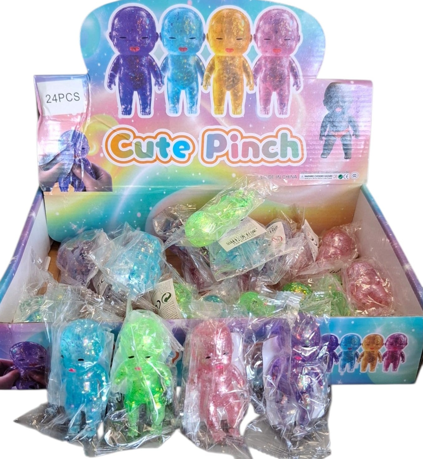 Q-B3.2 TOY2619-001 Sugar Squishy Baby 8cm - 24pcs