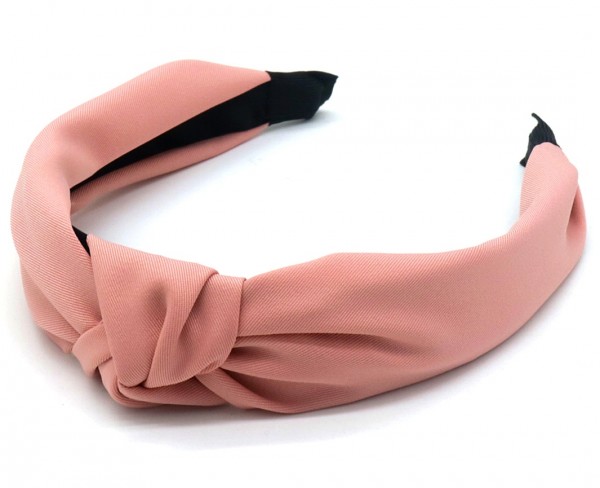 R-J6.2 H063-003 Headband Knot 3cm Pink