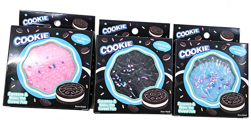 R-B8.1 TOY003-014 Squishy Cookies - 16pcs