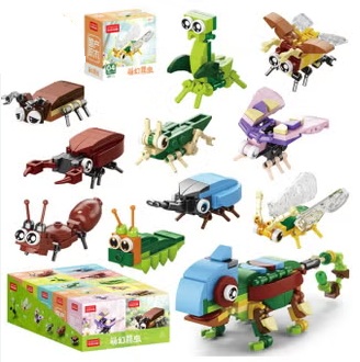 Y-E4.5 TOY9107 Building Block Set Lizard 10 in 1