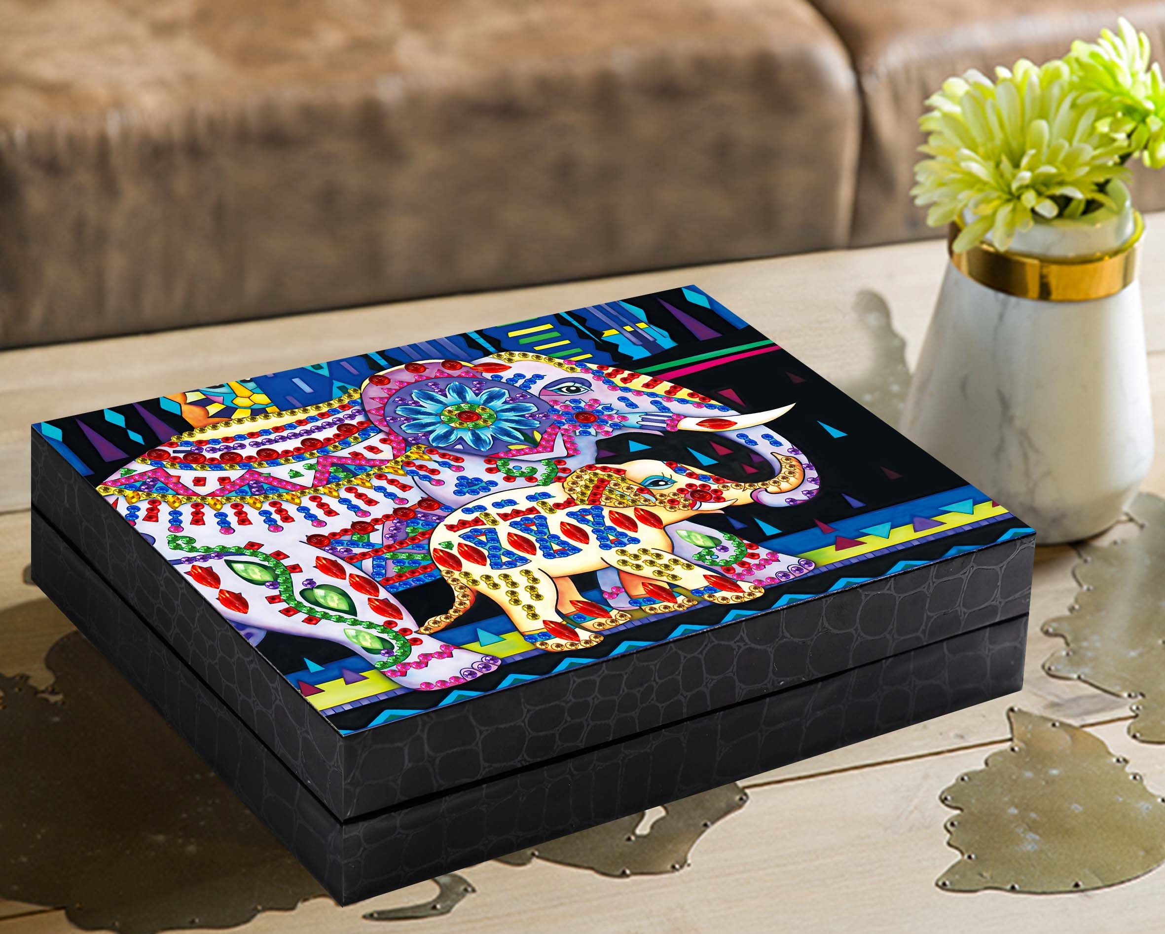 L-A8.1 SSH09 Diamond Painting Jewelry Box 17.3x12.5x4cm