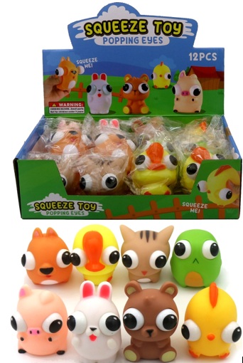 Z-B3.3 TOY2535-190 Squieeze Toy Popping Eyes - 12pcs