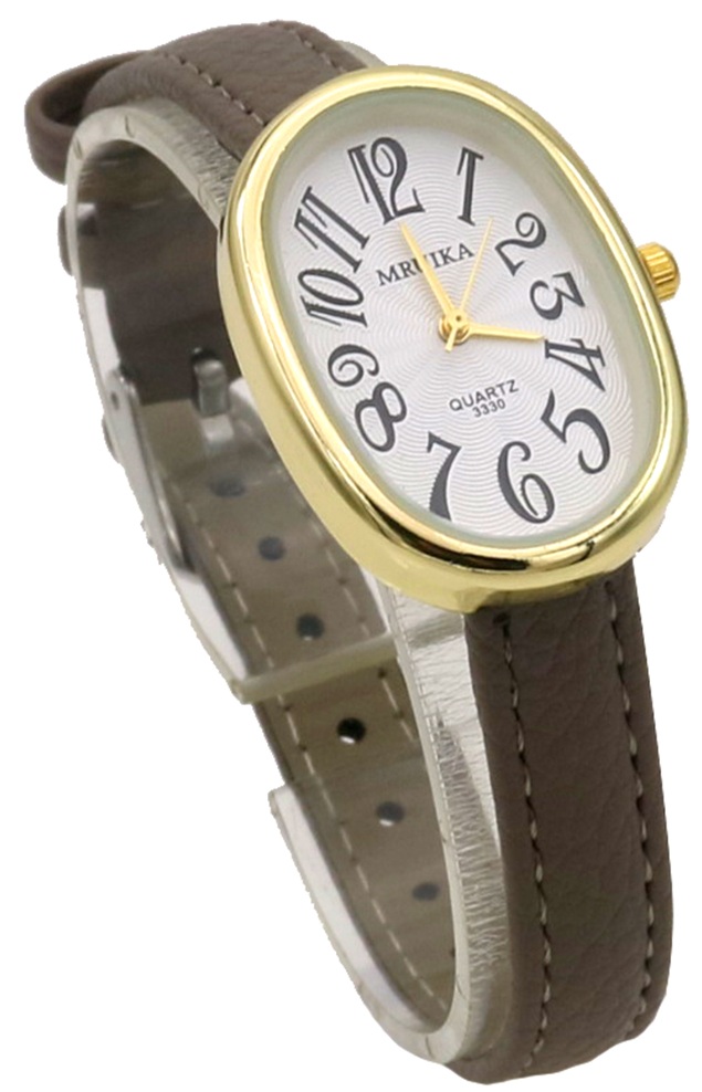 B-E19.1 W001-033-5 Quartz Watch PU Strap 36x22mm Brown