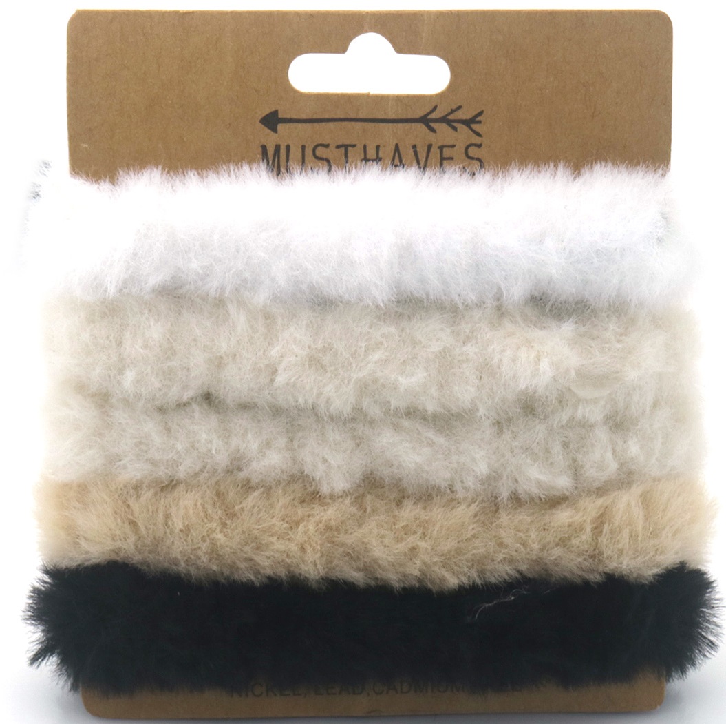 X-G8.1 H925-001 Hair Elastics Fluffy 5pcs