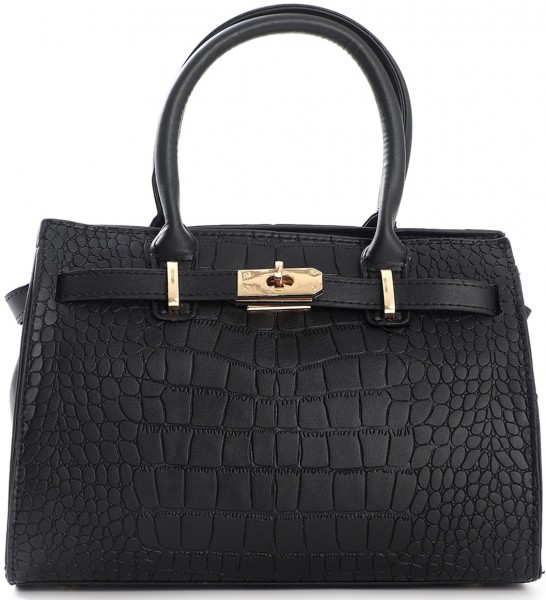 Y-F5.3 BAG729-001 PU Bag 28x22x11cm Black