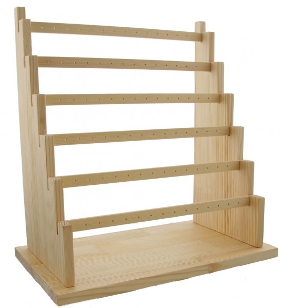 Q-D4.2 PK424-051A Wooden Earring Display 34x19.5x34.5cm