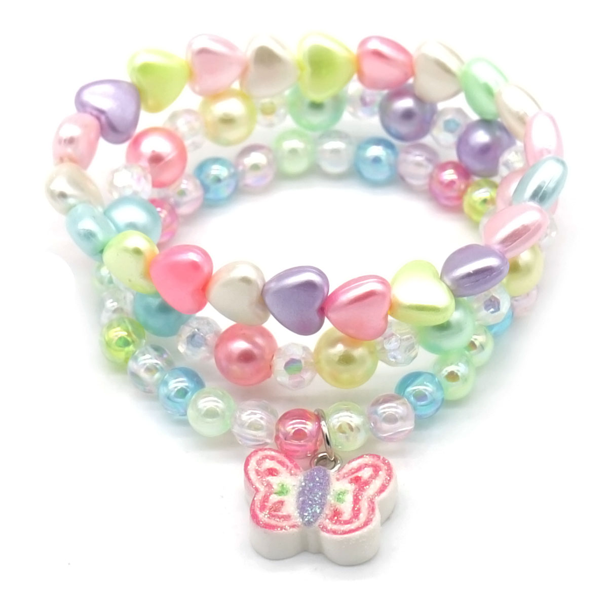 I-D16.2  B2375-030-2 Bracelet Set for Kids Butterfly