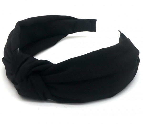 R-H7.2 H063-003 Headband Knot 3cm Black