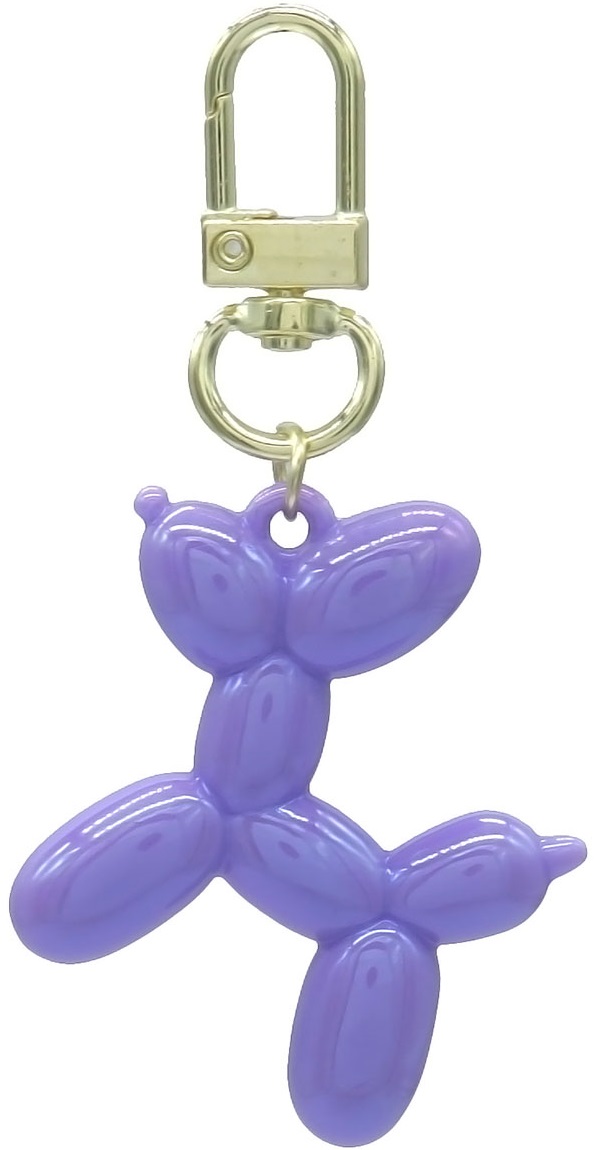 E-C12.2 KY2403-018-16 Keychain Dog 5cm Purple