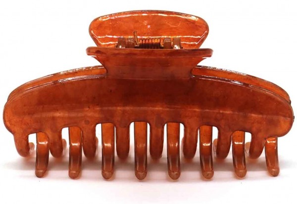 G-E1.2 H711-005B Hair Claw 9.5cm Brown