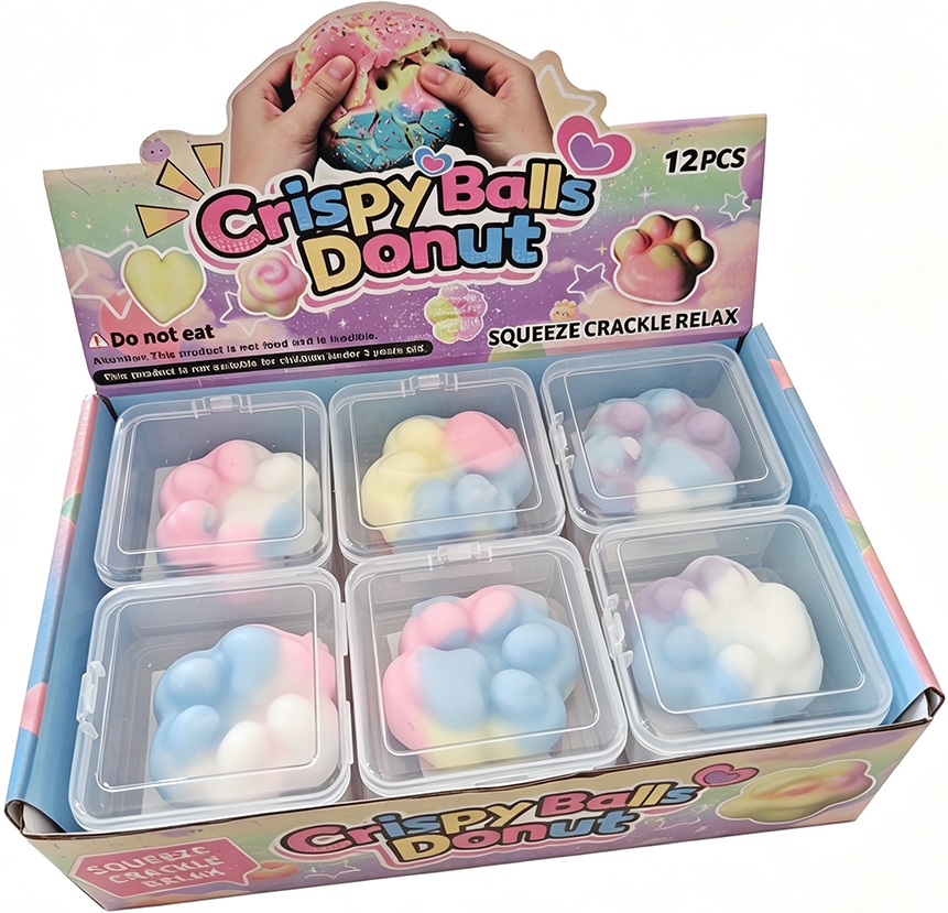 T-A7.2 TOY2636-019 Cracking Wax Squishy Paw 6.5cm - 12pcs