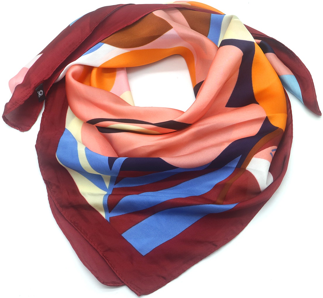 G-F7.5 SCARF815-003-4 Silk Look Scarf 70x70cm