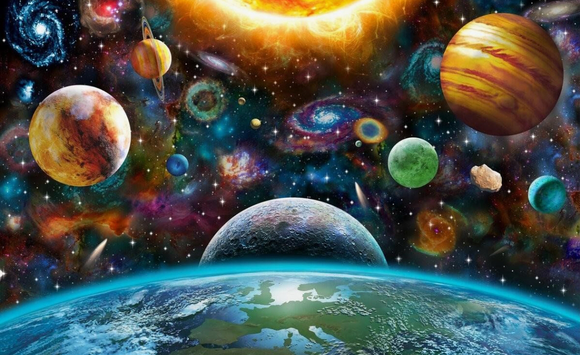 Q-G7.1 GD77161 Diamond Painting Canvas 40x30cm - Painting 35x25cm Universe