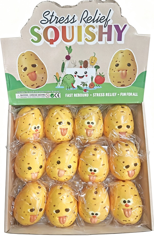 Z-F6.6 TOY2619-114 Slow Rising Squishy Potato 10cm - 12pcs