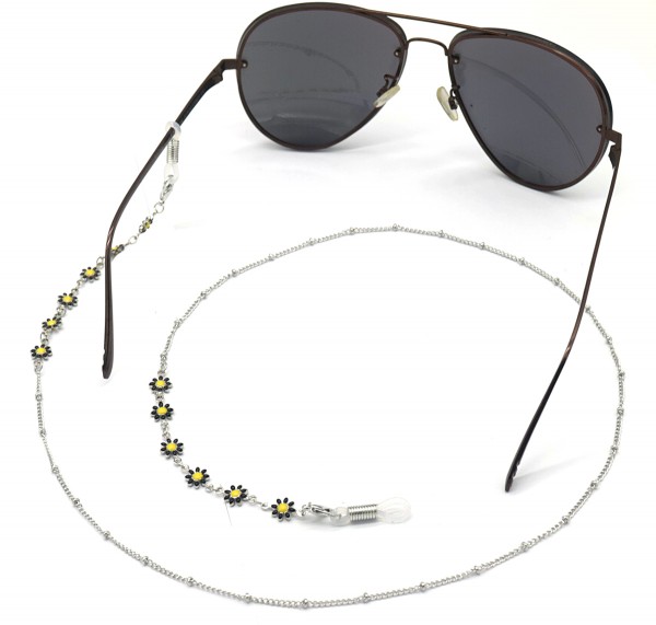 A-F5.2 GL002-025S Sunglass Chain 6 Daisy Black