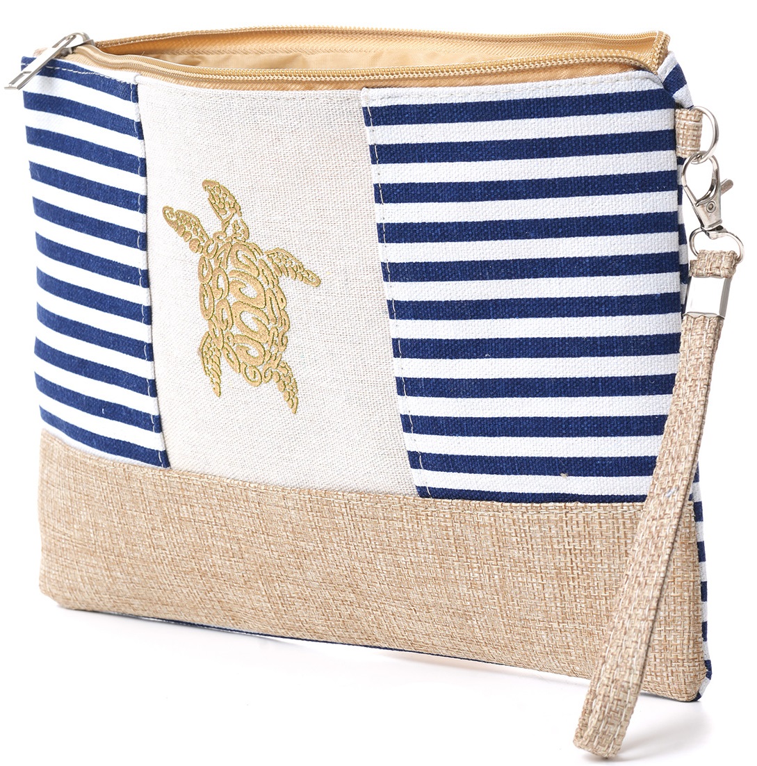 X-K4.1 BAG907-005-1 Make Up Bag Turtle 28x13x8cm