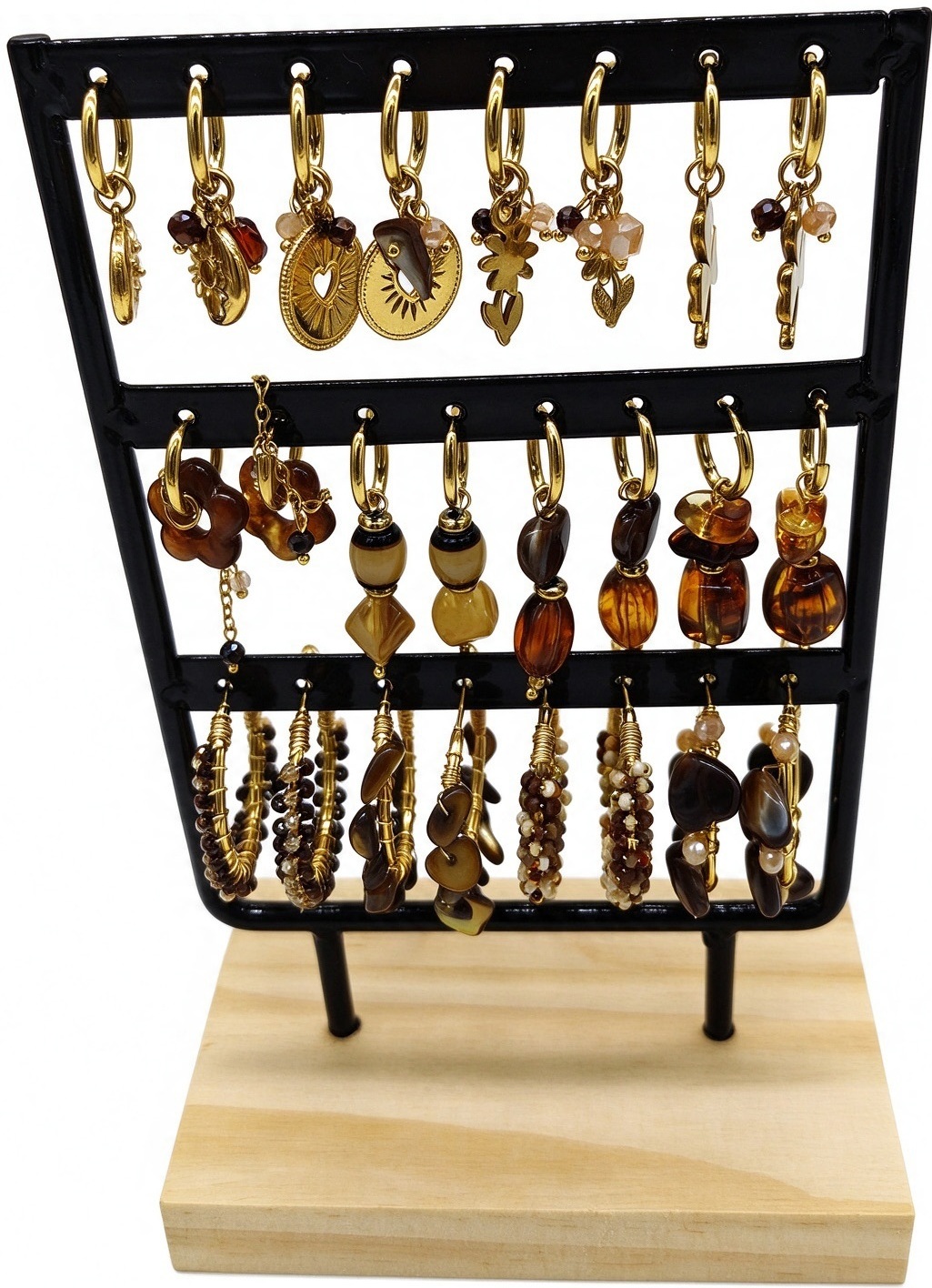 B-C24.2  E1221-006 S. Steel Earrings Set - 12pairs