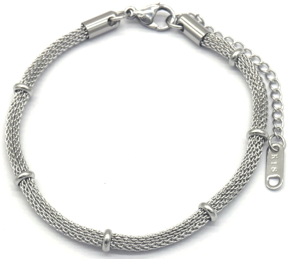 F-F6.2 B090-009S S. Steel Bracelet 16-21cm