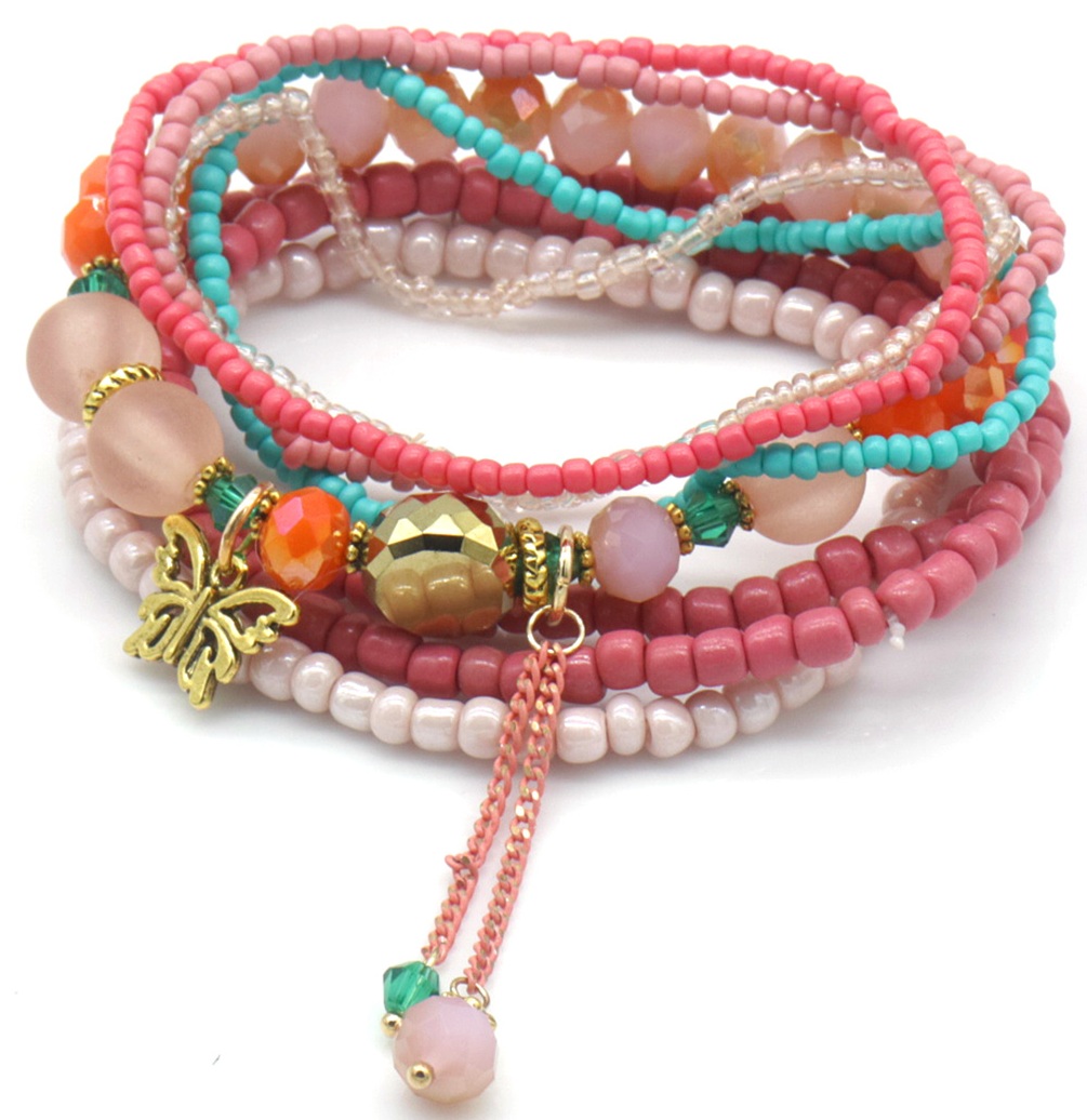 D-A15.2 B2529-031 Bracelet Set Glassbeads