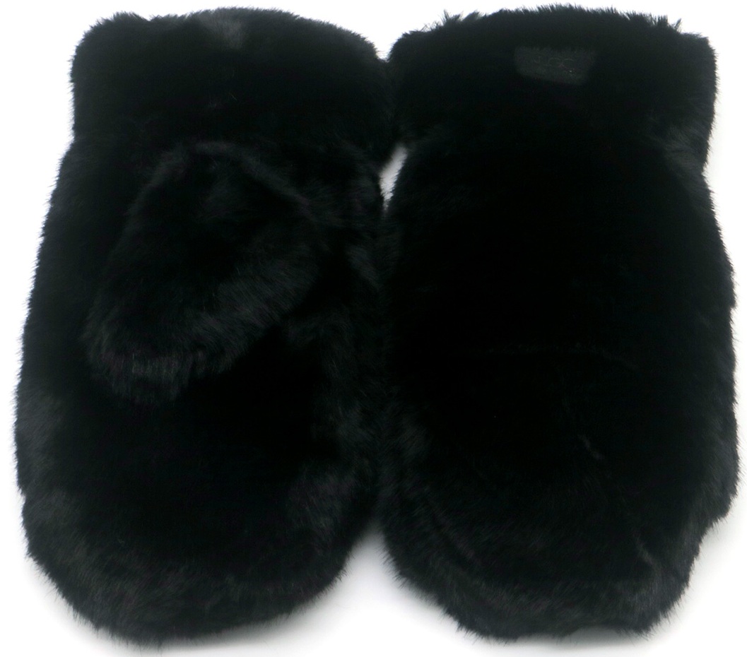 Y-B5.2 GLOVES1002-006-1 Fluffy Gloves Black