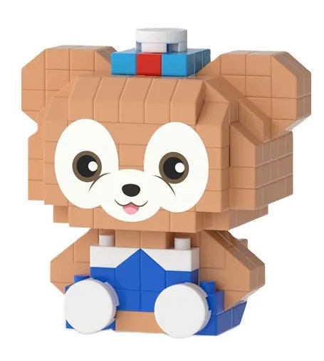 Q-B7.1 M1029 Micro Puzzle Building Blocks Bear 4.5cm