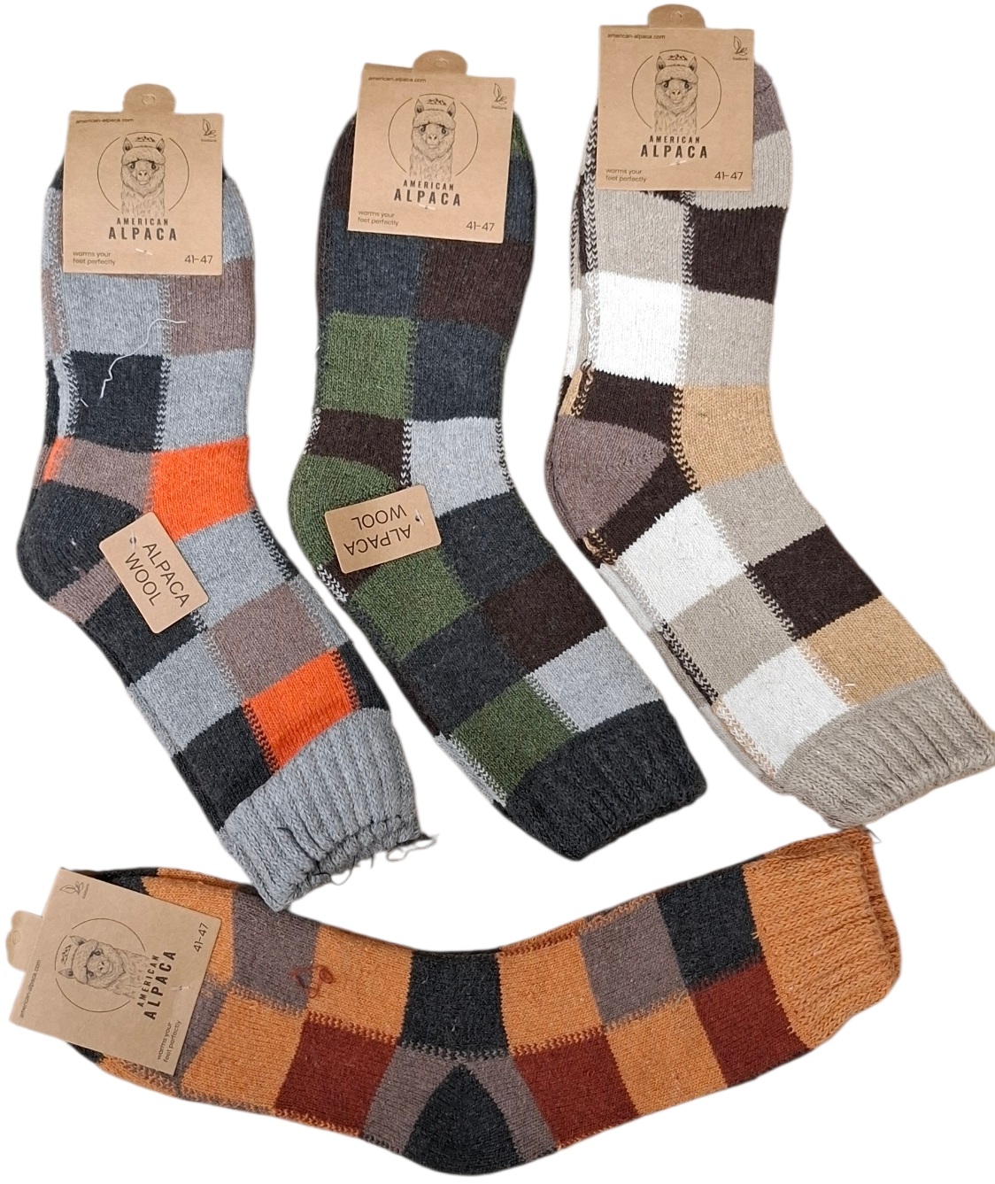 K-A4.2 JN25-9308 Pair of Woolen Socks Size 41-47 - Mixed Colors - 1pc