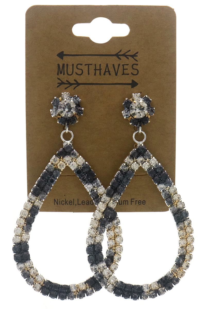 F-C15.2 E2458-071-1 Earrings Crystal 6.5cm