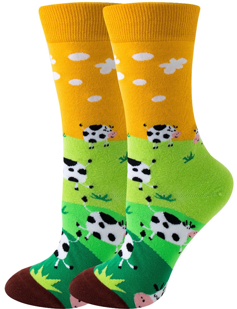 S-C5.2  SOCKS2512-001 Pair of Socks Size 36-43 Cow