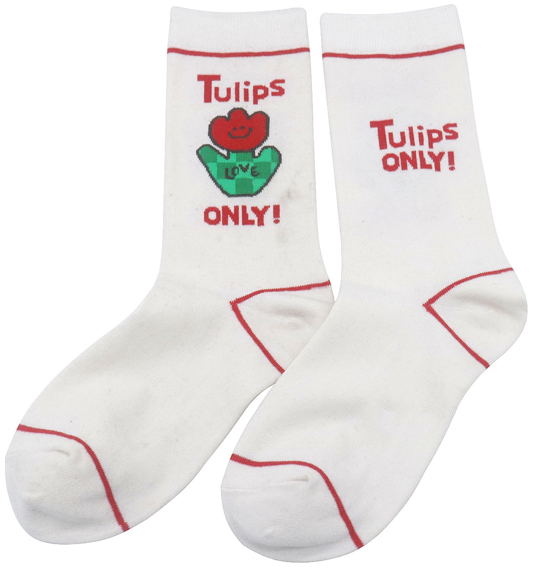S-J5.2  SOCK2368-049 Pair of Socks Size 38-45 Tulips