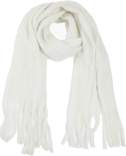 Q-G6.1 SCARF705-002 No. 2 Scarf Tassels 200x43cm White