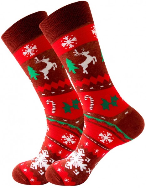 S-E1.4 SOCKS2316-433-9 Pair of Socks - 38-45 - Christmas